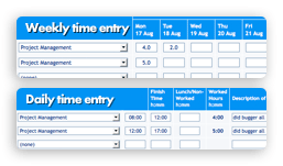 Time Entry configurations