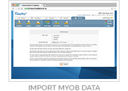 Import MYOB Data