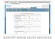Export MYOB Sales Invoices
