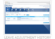 Leave History Adjustment